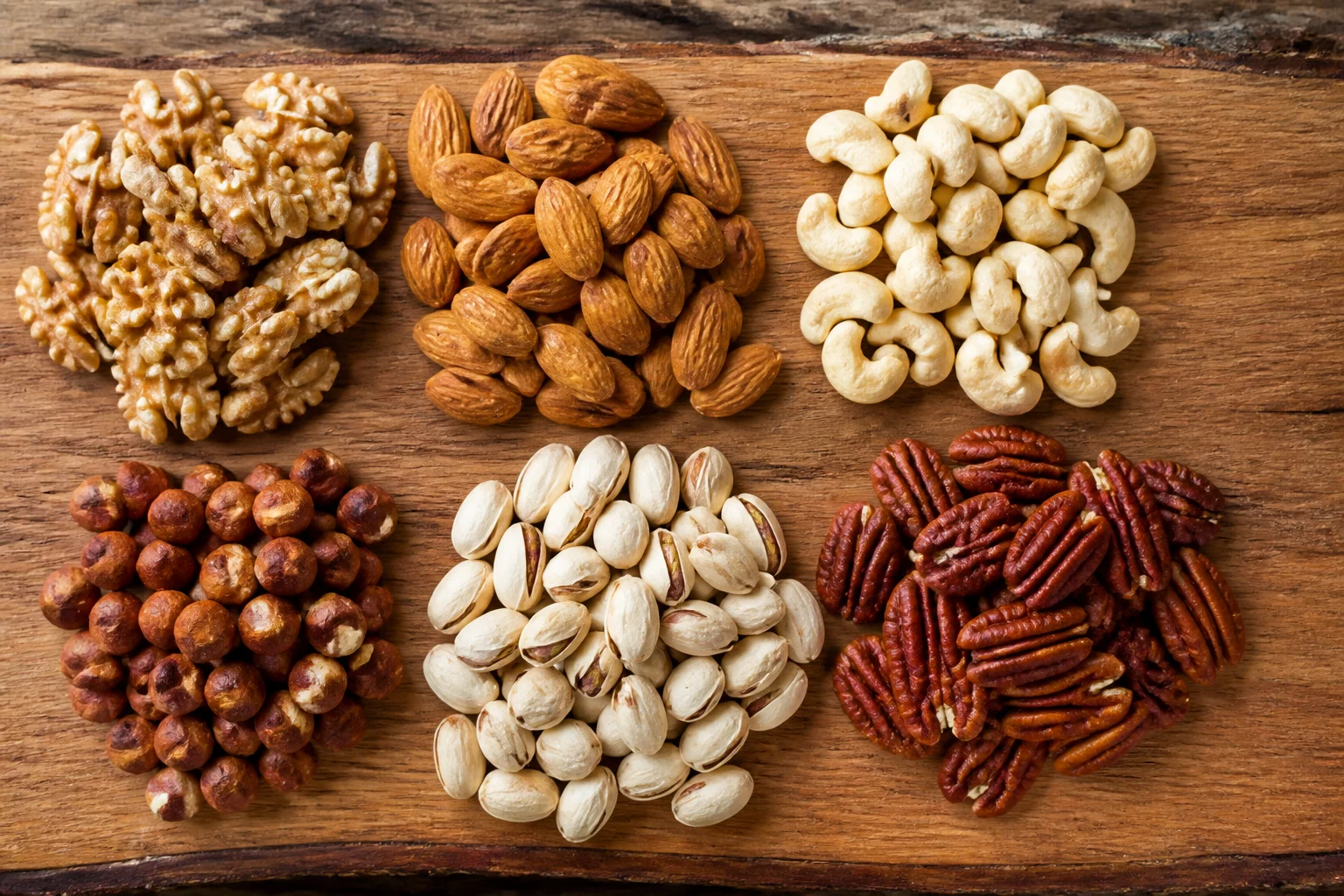 Nutritional Profile overview of whole raw nuts